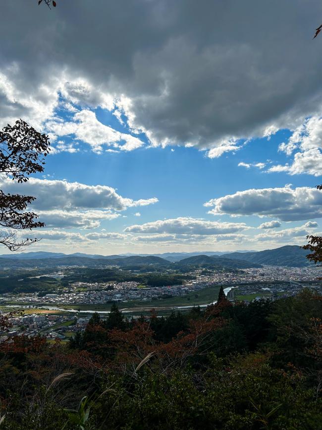 岩屋寺からの三次市