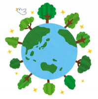 綺麗な地球のイラスト