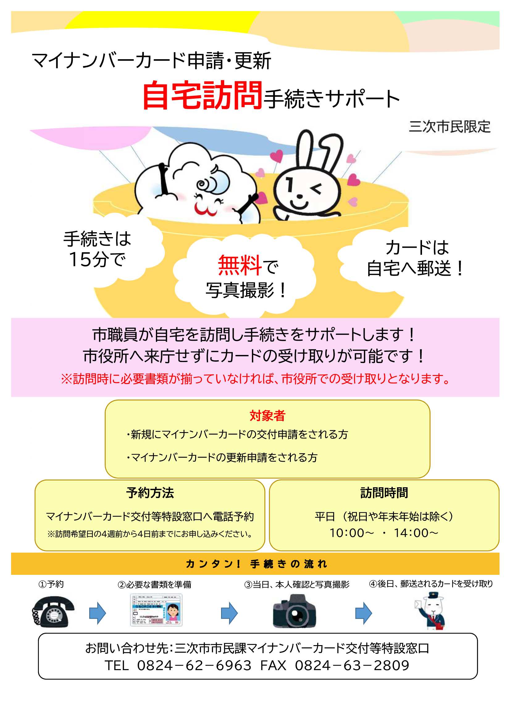 自宅訪問申請チラシ