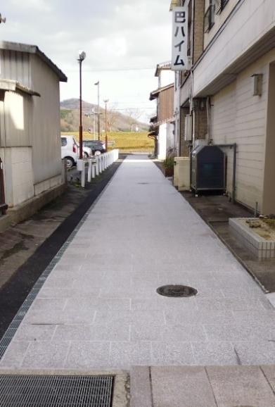 吉舎屋小路整備後の写真