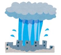 記録的(きろくてき)な大雨の画像